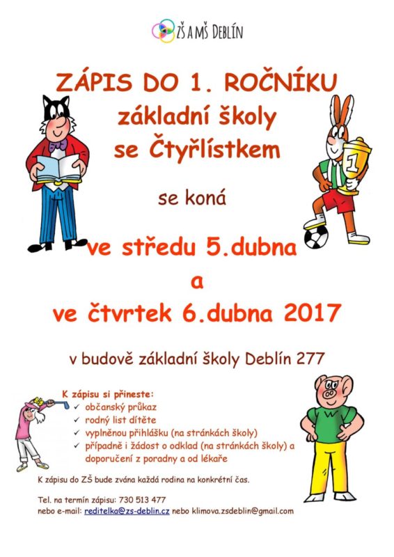 zápis plakát1