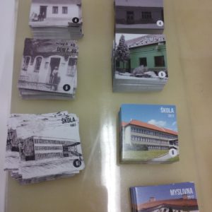 Pexeso Deblín tehdy a dnes - ořezání pexesa