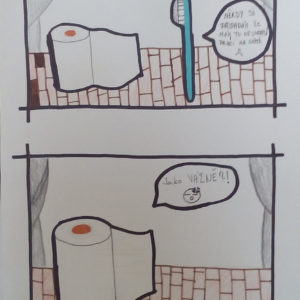 Komiks z barevného papíru