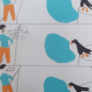 Komiks z barevného papíru
