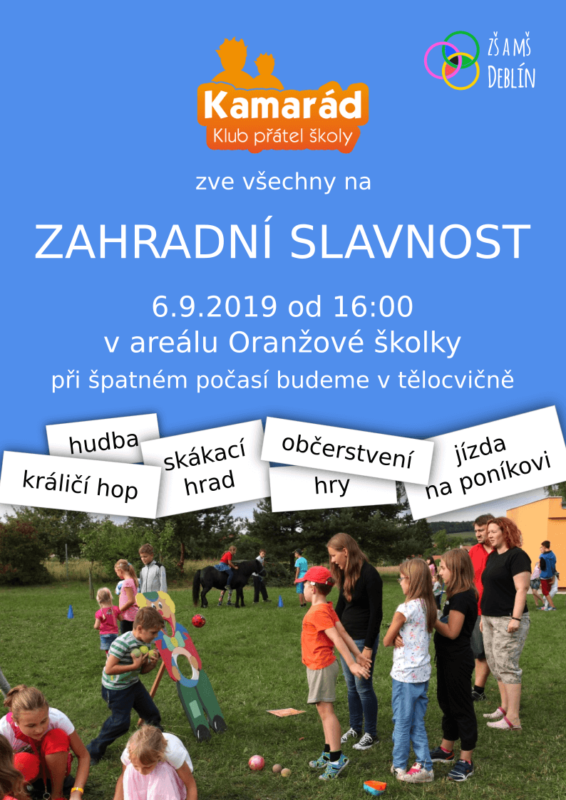pozvánka na Zahradní slavnost