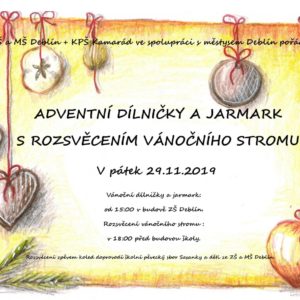 Adventní dílničky a Jarmark s rozsvěcením vánočního stromku