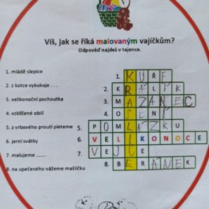 luštění křížovky