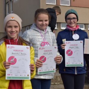 vítězky běhu na 60 m z 5. třídy