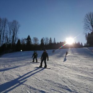 snowboarďáci v akci
