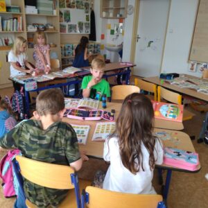 A ještě správně nakreslit hada do sešitu.
