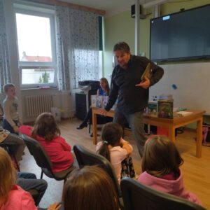 Umělecký přednes p. Reila.