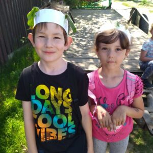 Při cestě zpět. Šel s námi jeden "pejsek" a "brouček".